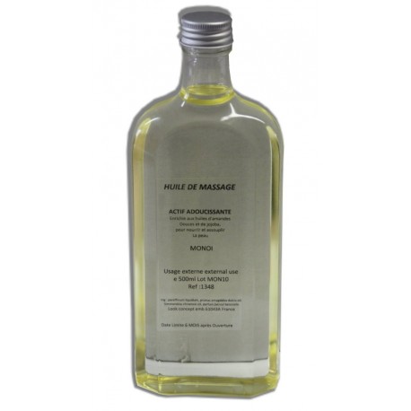 Adoucissante - Monoï - huile de massage - 500 ml